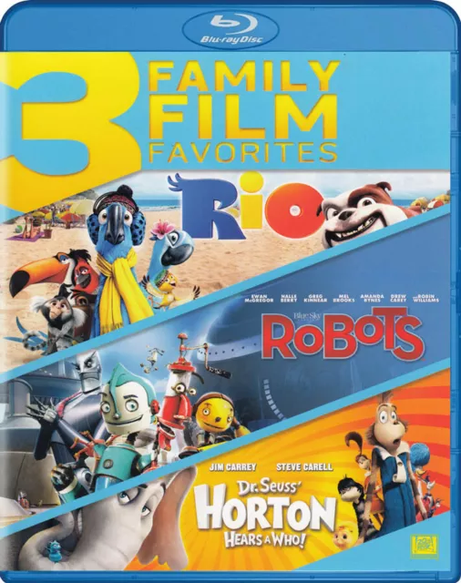 RIO / ROBOTS / Dr. Seuss Horton Hears a Who (3 New Blu $13.99 - PicClick