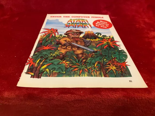 Game18 Computer Game Advert 11X8 Atari Safari