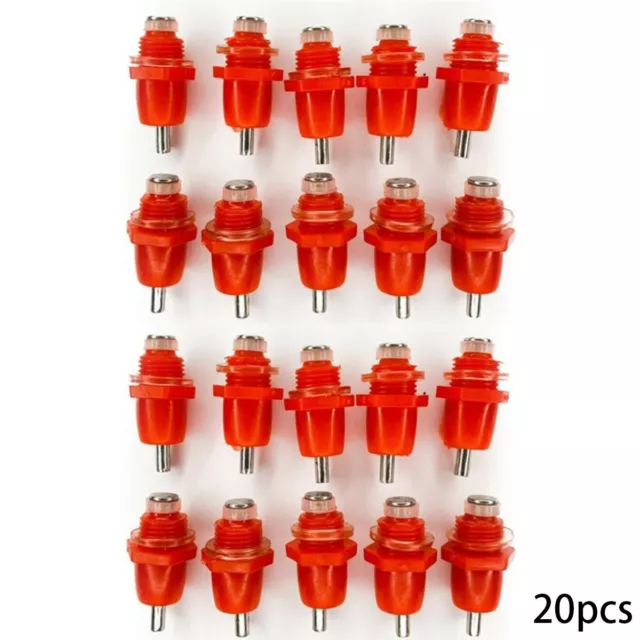 Mess Free Poultry Watering Solution 20PCS Chicken Water Nipple Feeders