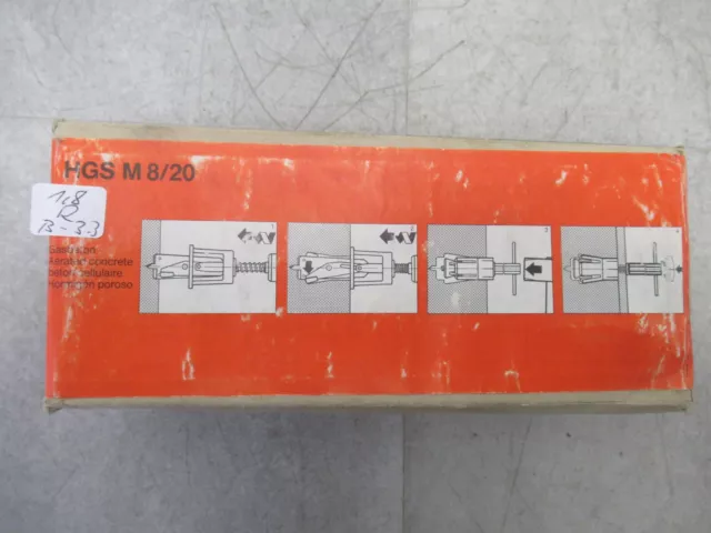 Hilti Hgs M8/20 Gasbeton-Dübel 25-Stück-Packung Hilti 63412/1 Inutilisé 3