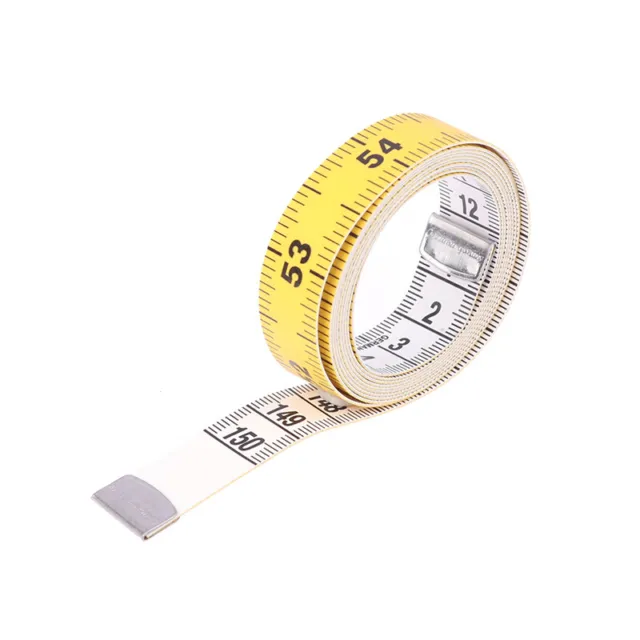 2pcs 60 Blue Red Retractable Sewing Tailor Cloth Measuring Ruler Tape Measure
