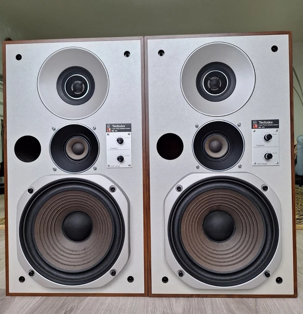 RARE VINTAGE TECHNICS SBX5 bookshelf speaker system with linear phase
