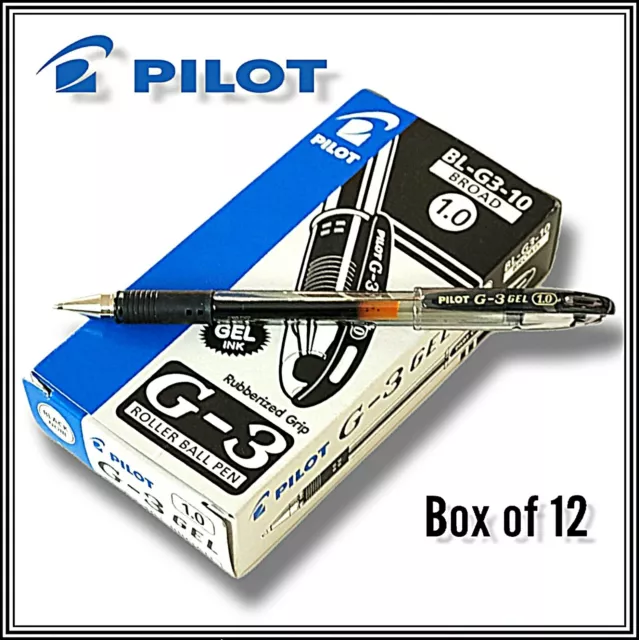 Pilot G3 Gel Ink Rollerball Pen 1.0mm  BOX of 12  RRP £25.96 ( SUPER DEAL OFFER