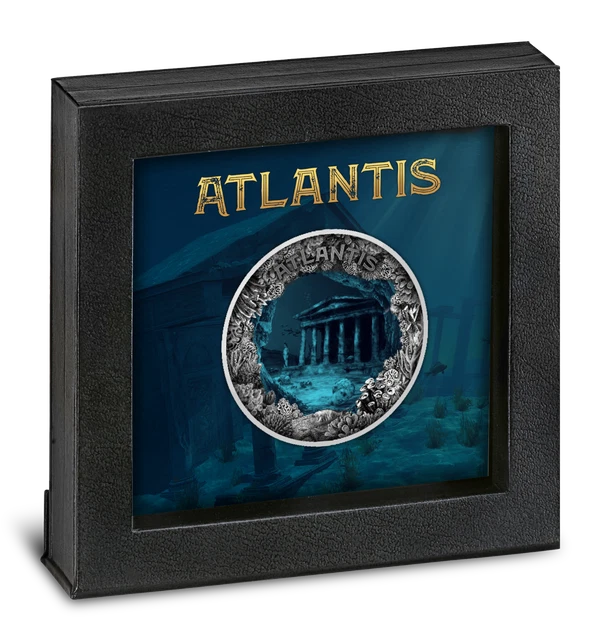 2019 Niue 2 Oz Silver Coin - ATLANTIS Sunken City Dome 2