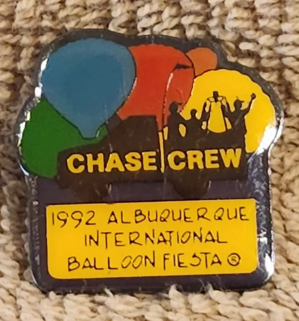 1992 Chase Crew Albuquerque International Balloon Fiesta Balloon Pin