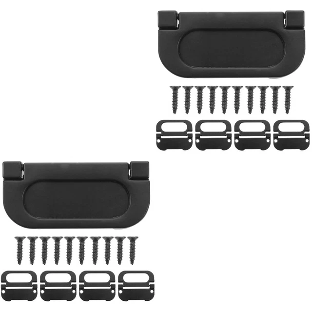 10 Pcs Spring Loaded Recessed Handle Drawer Door Handle Drawer Knobs Embedded