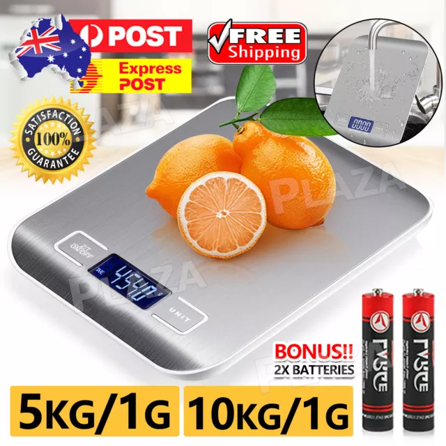 New 5KG 10KG/1g Electronic Digital Stainless Steel Kitchen Scale Postal Scales