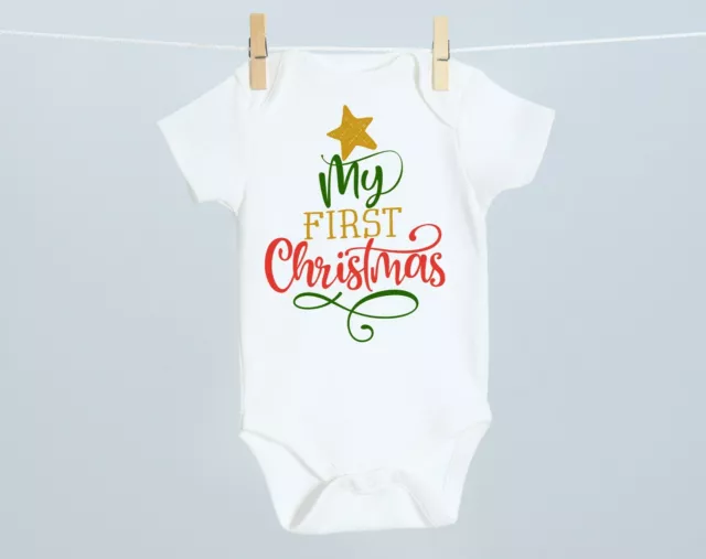 Body neonato My First Christmas manica corta 2