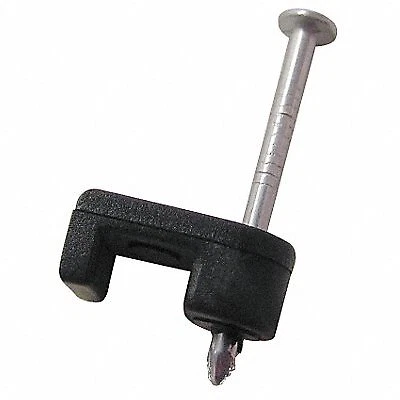 Gardner Bender Cable Staple: 3/16 in Size, Black, 100 PK  PSB-160 Gardner Bender