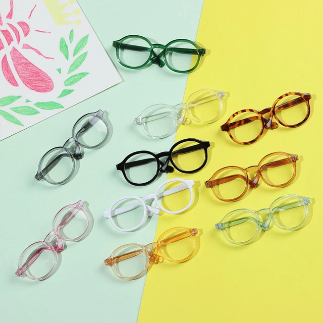 Classical 9cm Korea Toys Round Glasses Dolls Glass Accessories Doll Decoration
