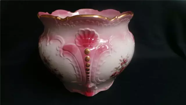 Stunning Ceramic Reproduction Large Ornamental Bowl Handpainted
