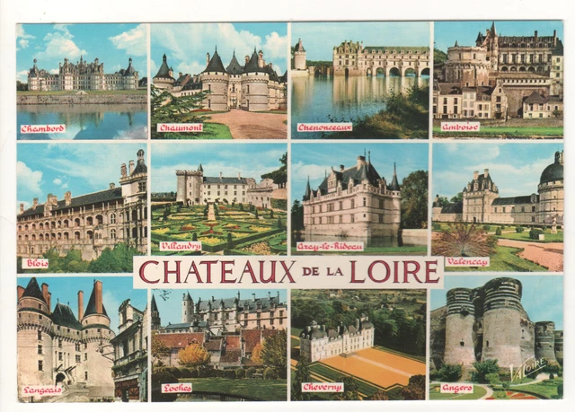 Carte Postale : Les Châteaux De La Loire - Non Écrite