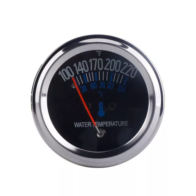 52mm Car Auto Mechanical Water Temperature Temp Meter Metal Gauge 100~220 ℉ 12V