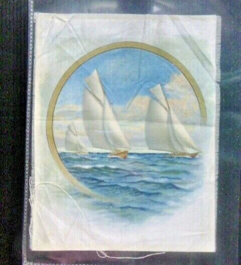 I.t.c. Canada Silk 1915 "Yacht Scene Centrepieces" (Premium Silks) Scarce!