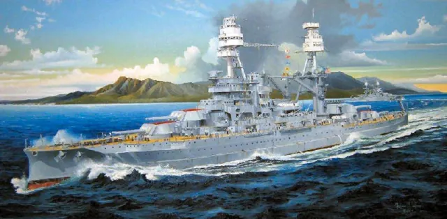 Miniature De D'Assemblage Model Kit Montage Trumpeter Bateau Uss Arizona BB-39