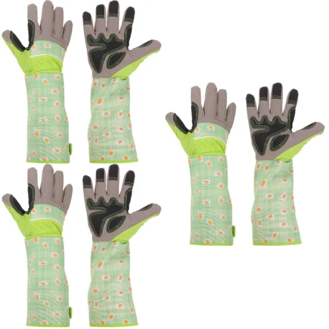 DIGZ Men's Garden Gloves, Durable Fabric Gardening Gloves with Adjustable  Wrist Strap