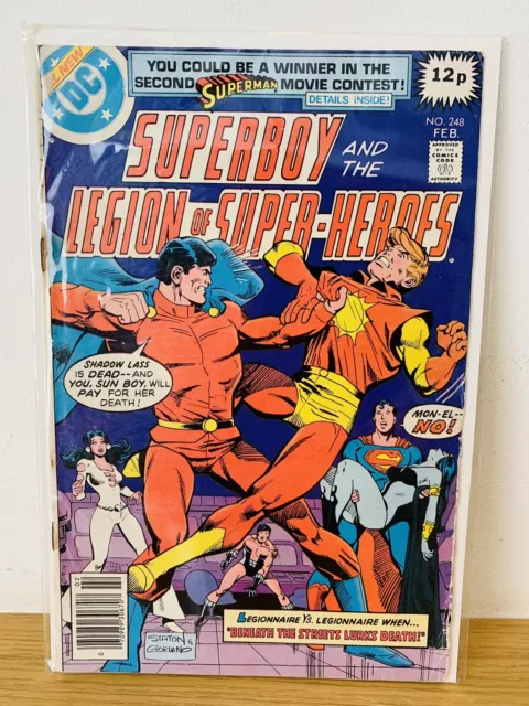 DC comics  Superboy And the Legion of superheroes issue 248 1979