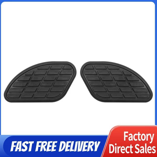 1 Pair Motorcycle Fuel Gas Tank Traction Pads Knee Grip Protectors (Black)