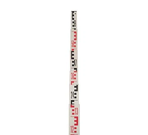 AdirPro 7.6-Meter Fiberglass Grade Rod – Metric 6-Section Telescoping Rectang...