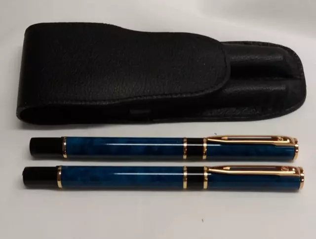 Waterman Fountain and  Pen Set Blue Marl (H20)