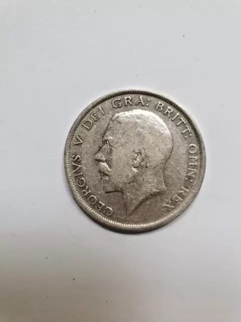 King George V. Half Crown 1918. WW1.