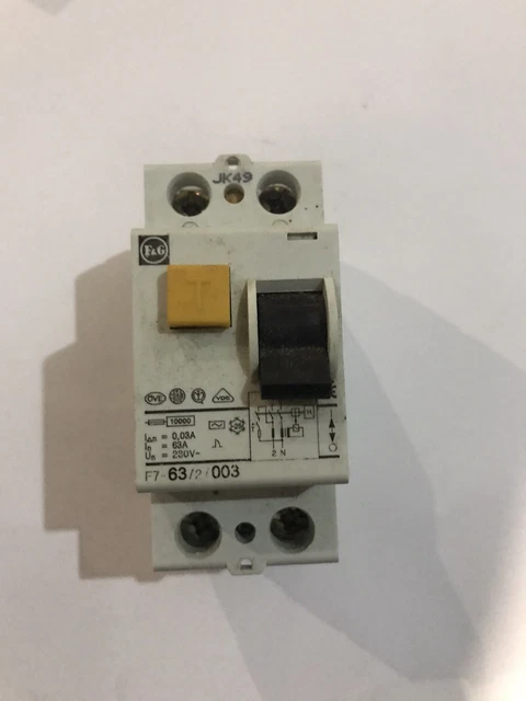 Commutateur RCD Double Pôle RCCB 63 A 30 MA Pour Module DIN