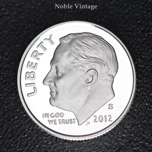 2012 S Silver Proof Roosevelt Dime - From Proof Set - 90% Silver