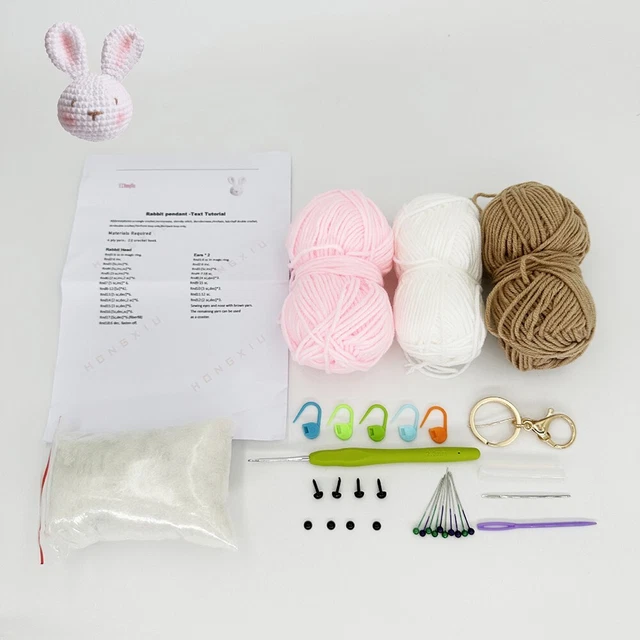 Kit completo de muñecas de ganchillo con video tutorial de inglés comienza a elaborar hoy