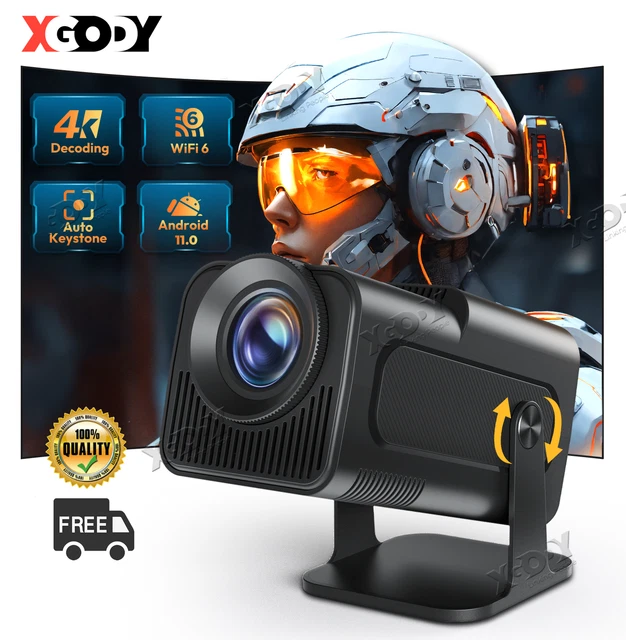 Projector Reklam 4K PROJECTOR 10000 Lumen LED Home Cinema Portable Movie Projector WiFi ...