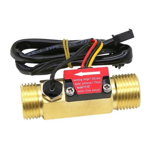 Effect Liquid Flowmeter Meter 1-25L/min for Water Dispenser Brass