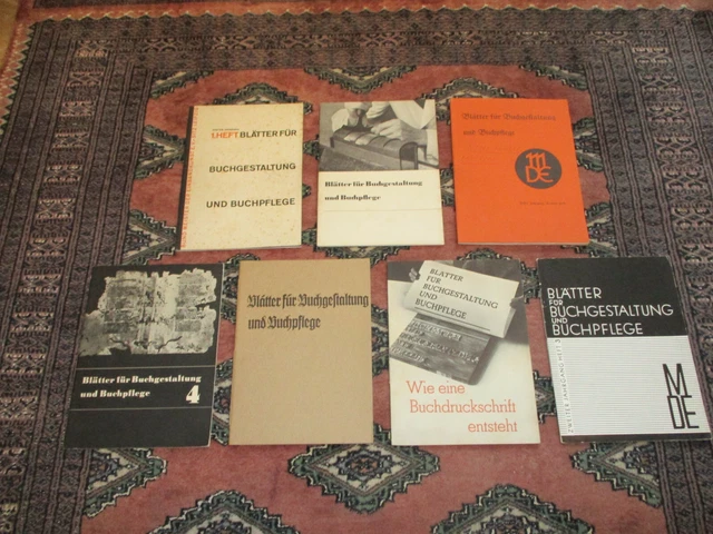 MDE 7 SCHRIFTEN 1/2Jg 1930/31 Handeinband EINBANDKUNST Buchbinder OTTO DORFNER