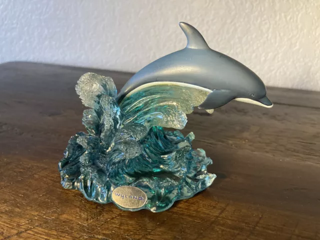 Wyland Dakin Artist Collection 2000 Dolphin Heaven Acrylic Sculpture Numbered