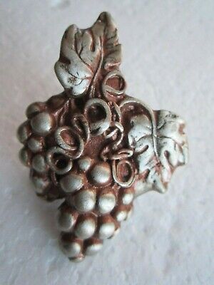 Anne At Home Grape Cluster Pewter / Copper Wash Cabinet Door Drawer Pull Knob