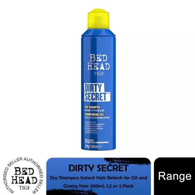 Bed Head by TIGI Dirty Secret Dry Shampoo For Instant Hair Refresh, 300ml