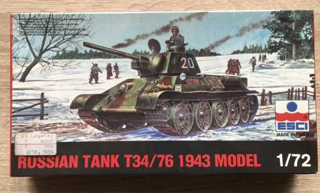 Esci 8047 Russian Tank T34/76 1943 Model 1:72 Neu Ovp Modellbausatz Panzer