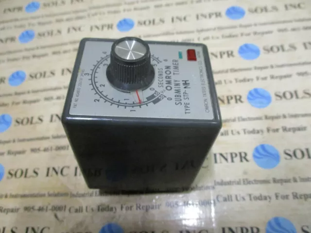 OMRON SubMINY STP-NH Timer STP-NH Time Delay Module 110VAC 0-5 Seconds *Tested*