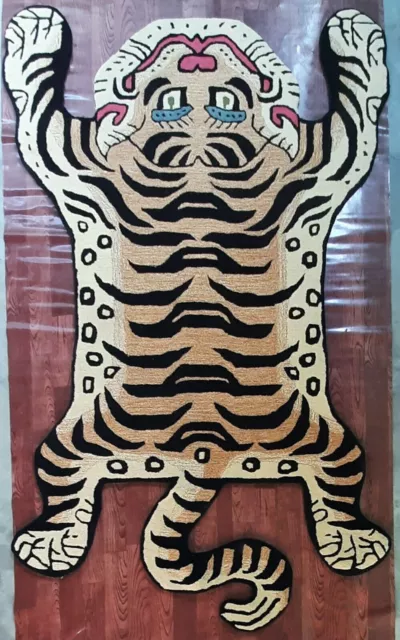 Tibetan Tiger Rug With 100% Wool, 0.9x1.5m for Home Decoration