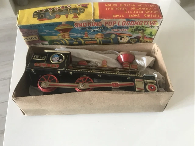 Ancienne Voiture En Tôle Peinte – Jouet Mécanique à Ressort – Vers 1900 – JEP ?