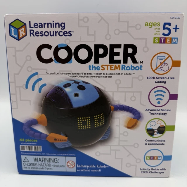 LEARNING RESOURCES COOPER the STEM Robot Screen Free Coding Brand New £ ...