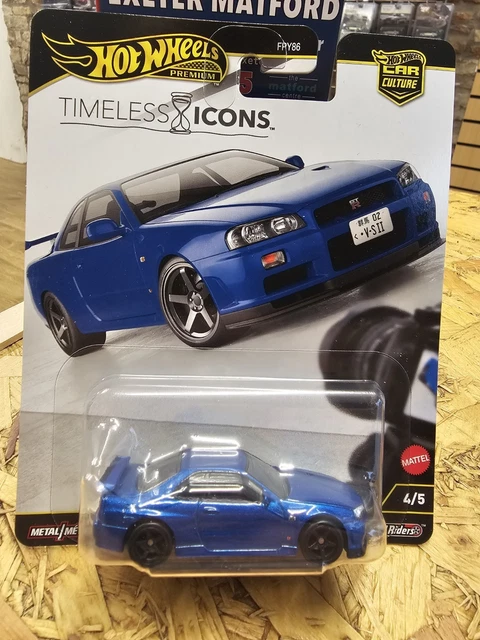 HOT WHEELS PREMIUM 2025 Timeless Icons #4 Nissan Skyline Gt-R V-Spec Ii ...