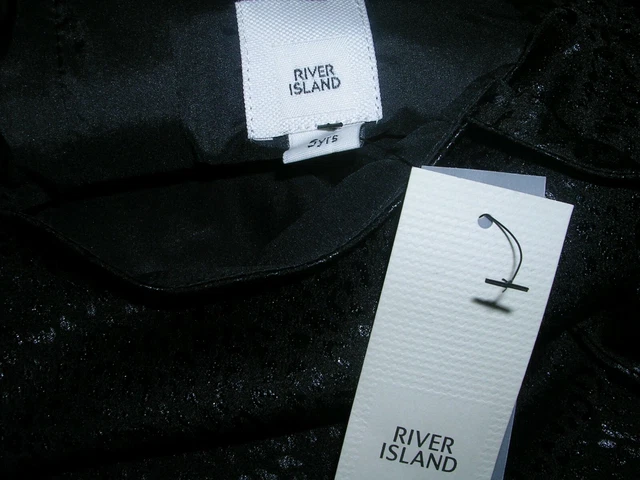 Tuta da salto nera nuova con etichette River Island per ragazze nuova con etichette età 5 110 cm NUOVA 5