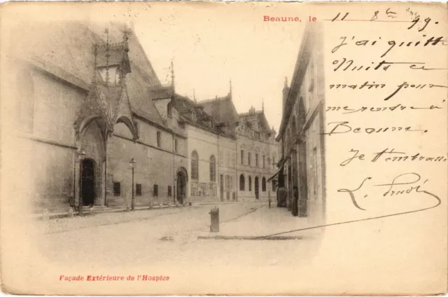 CPA Beaune Facade Exterieure de l'Hospice FRANCE (1375324)