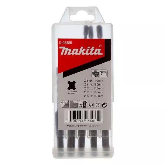 Juego de brocas Makita D-03888 5 piezas SDS-PLUS 2