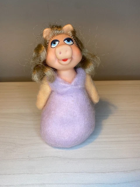 Vintage 1979 Muppets Miss Piggy 6" Beanbag Plush Doll Fisher Price #867