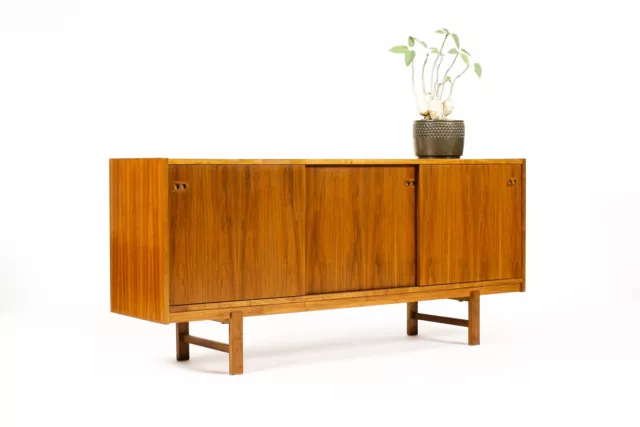 Danish modern / Mid Century Walnut Credenza — Kofod Larsen — Sliding Doors