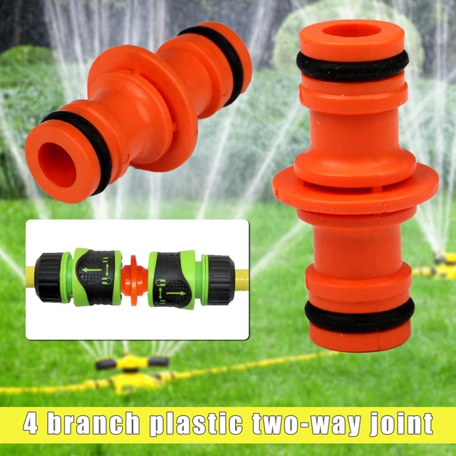 Hose Joiner 2 way Tap Garden Connector Adaptor Coupler Water Tap Pipe R8