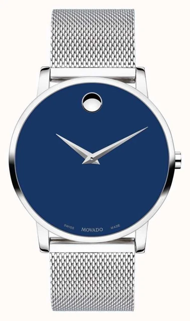 Movado Museum Classic Quartz Blue Dial Men's Watch - 0607349