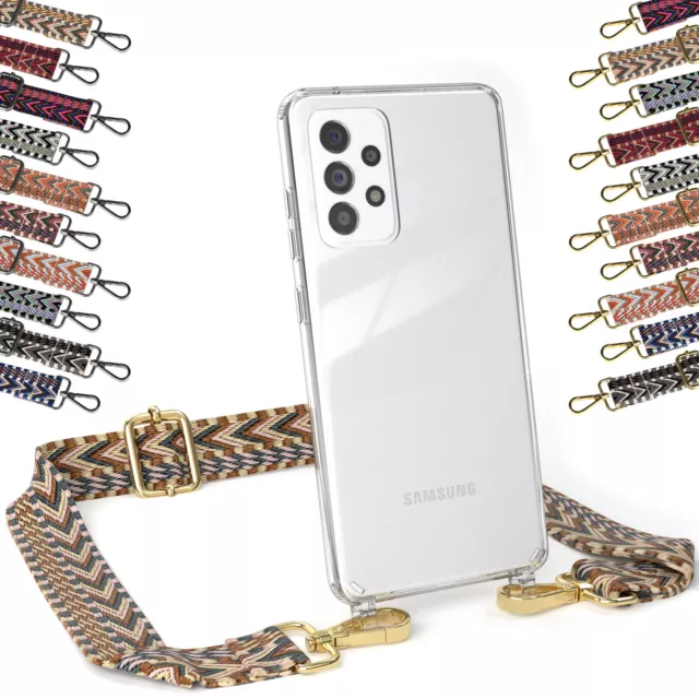 EAZY CASE für Samsung Galaxy A52 / 5G / A52s 5G Hülle Silikon mit Schultergurt