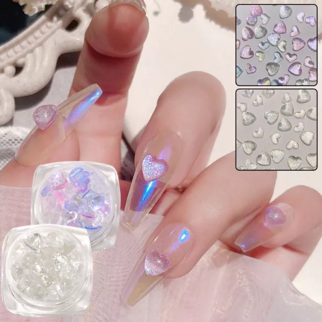 Manucure Glitter Diamant Gemmes 3D Cristal Bijoux Amour Nail Strass Mix R