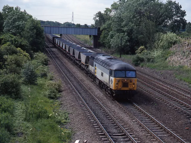 Photo  1993 Diesel Locomotive 56080 Coal Trains At Milford Junction 1993 (5) Die